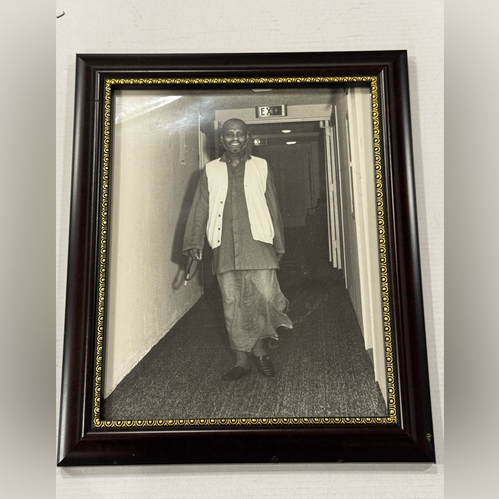 Swami Muktananda Framed Photo Photograph Picture Siddha Yoga Baba Black & White